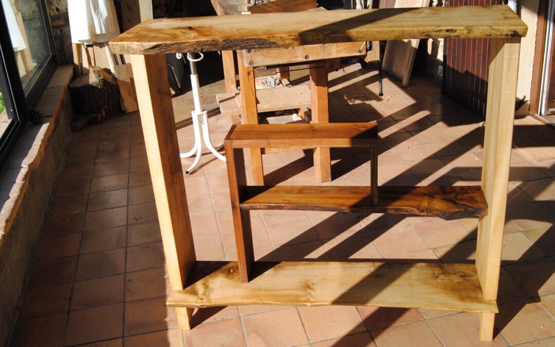 Petite bibliothèque n°0 Erable/Noyer